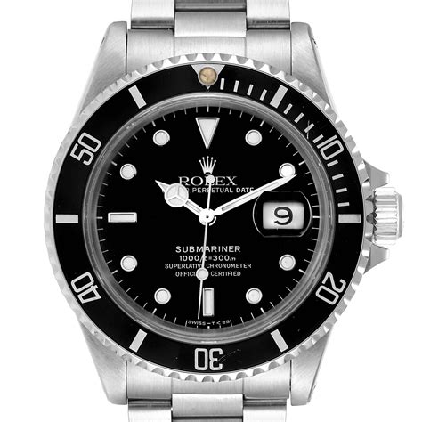 rolex submariner 40mm black stainless steel